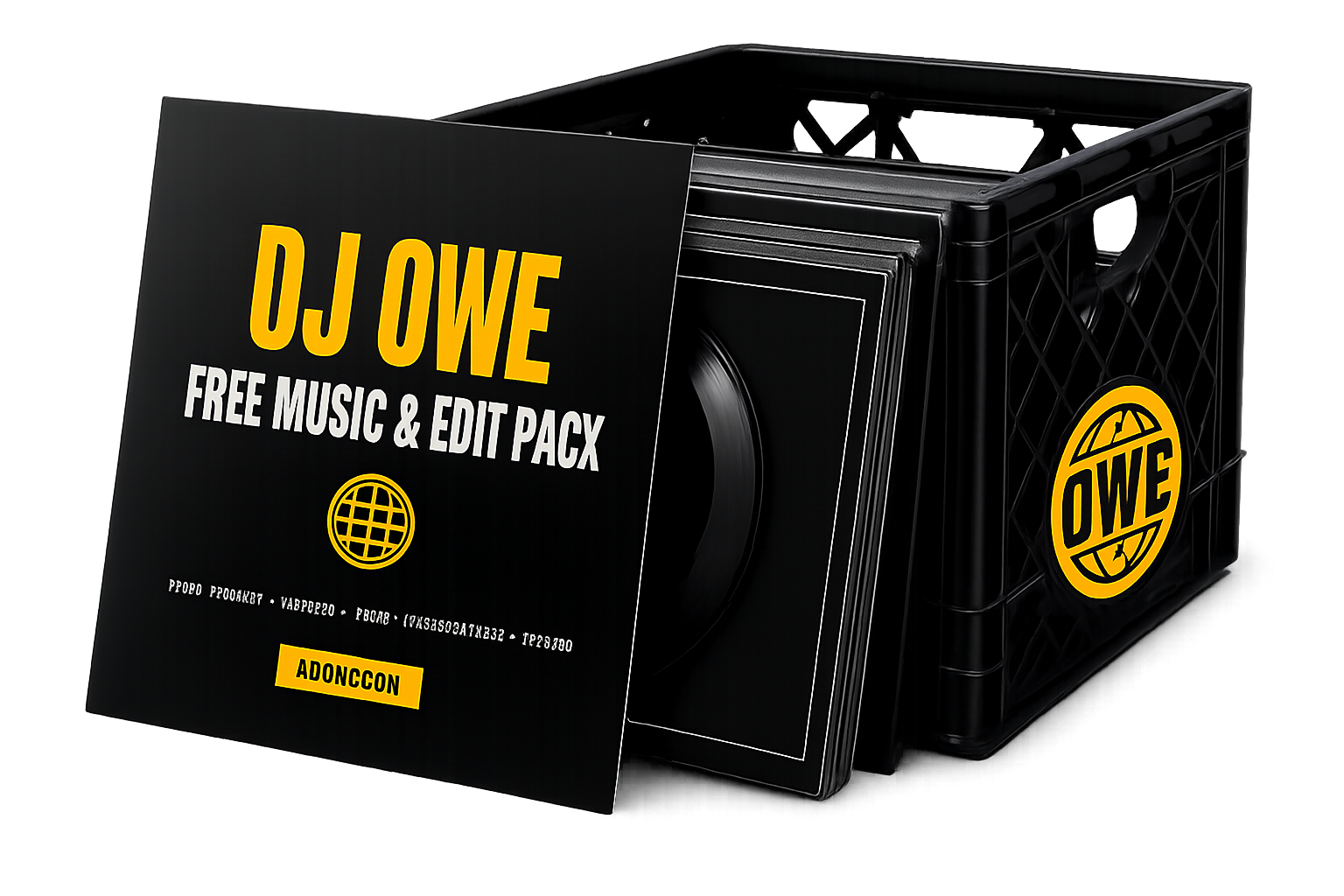 DJ OWE Free Music and Edit Pack record crate